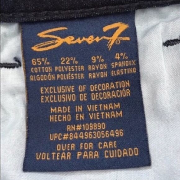 Seven7 Skinny High Rise Capri Jeans Size 22W NWT - Picture 4 of 4